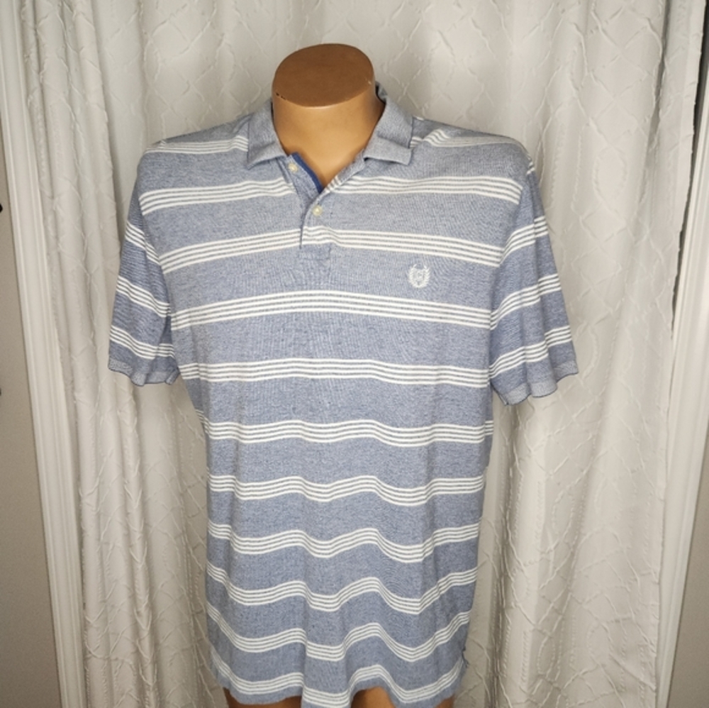 CHAPS Polo Blue‎ and White XL